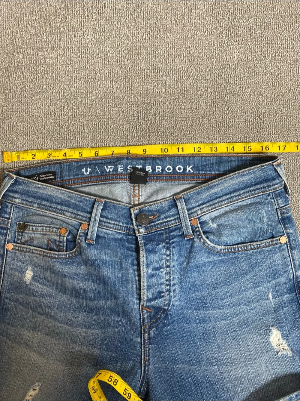 True Religion x Russell Westbrook Rocco Relaxed Fit Distressed Skinny Jean USA
